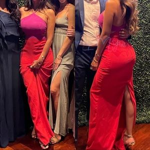 Elegant Pink/blood orange stylish gown😍